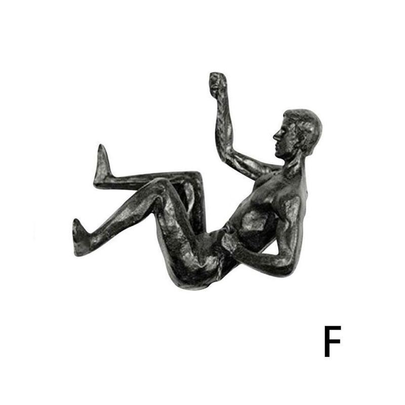 Creative Rock Climbing Resin Statue Figures