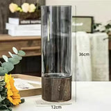 Simple European hydroponic transparent glass vase