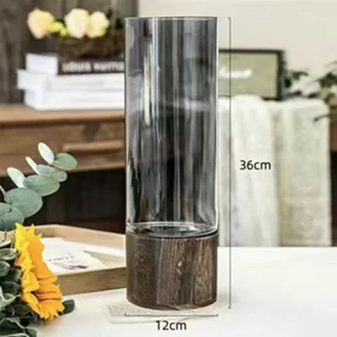 Simple European hydroponic transparent glass vase