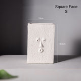 Ceramic Abstract Human Head Flower Pots