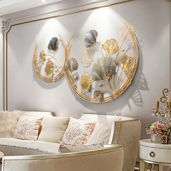 3D Ginkgo Leaf Wall Hanging Ornament Wall Sticker