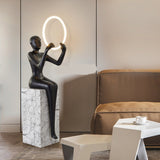 Humanoid Vertical Abstract Sculpture Floor Lamp