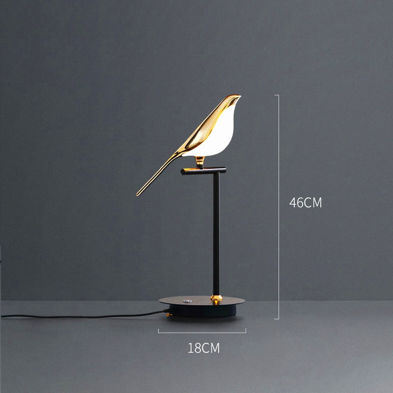 Vintage Creative Bird Design Standing Light