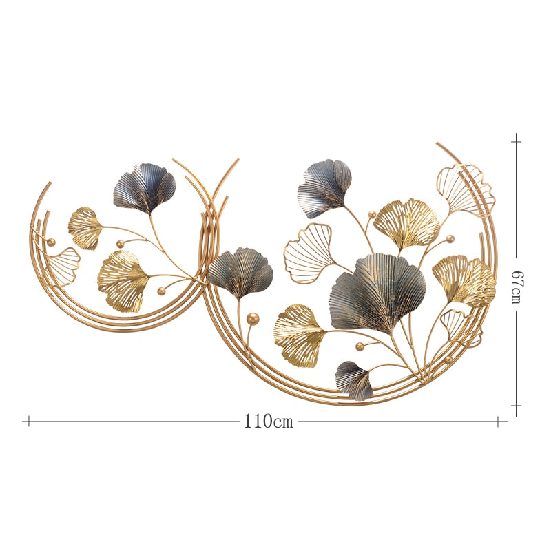 3D Ginkgo Leaf Wall Hanging Ornament Wall Sticker