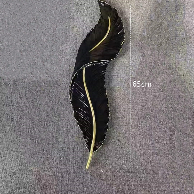 Celestia Modern Resin Feather Wall Lamp