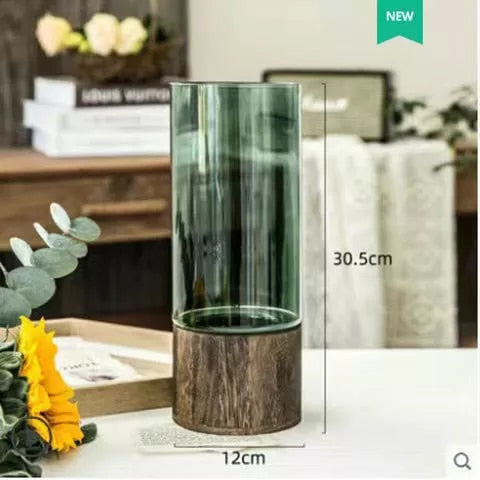 Simple European hydroponic transparent glass vase