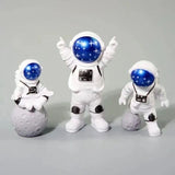 3Pcs Resin Astronaut Figurine